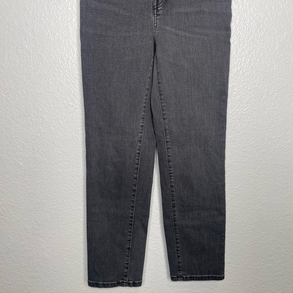 Everlane High-Rise Slim-Straight Ankle Jeans Charcoal Grey Size 25 Ankle - Picture 7 of 14